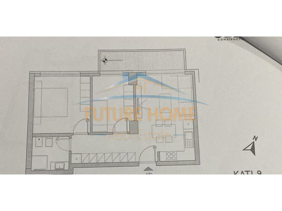 Tirane, shitet apartament 2+1+Ballkon Kati 9, 80 m² 175.500 € (Bulevardi i Ri)