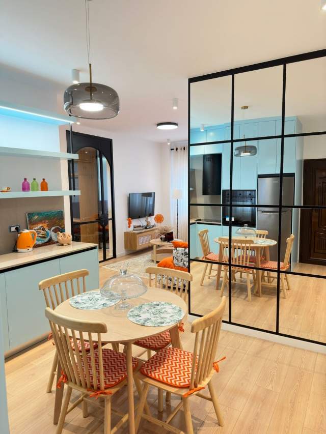 Tirane, jepet me qera apartament 1+1 Kati 8, 57 m² 650 Euro (Ura e Tabakeve)