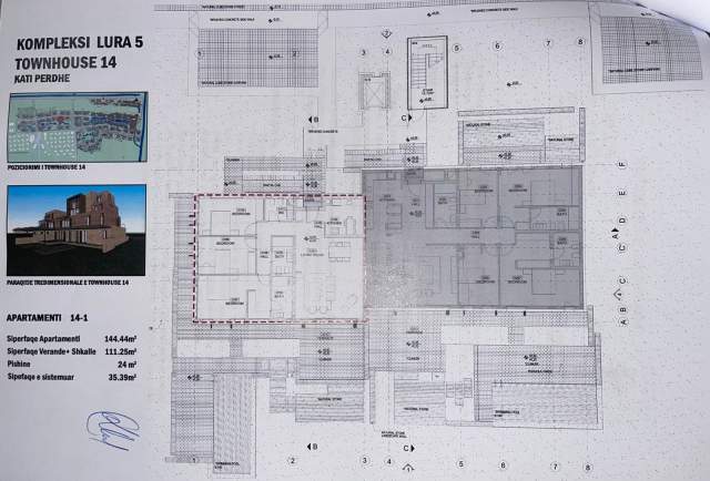 Tirane, shitet apartament 3+1 Kati 0, 144 m² 330.000 Euro (Gjiri Lalezit, Lura 5)