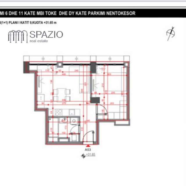 Tirane, shitet apartament 2+1+BLK Kati 3, 103 m² 1.400 Euro/m2 (Rruga Dibres)