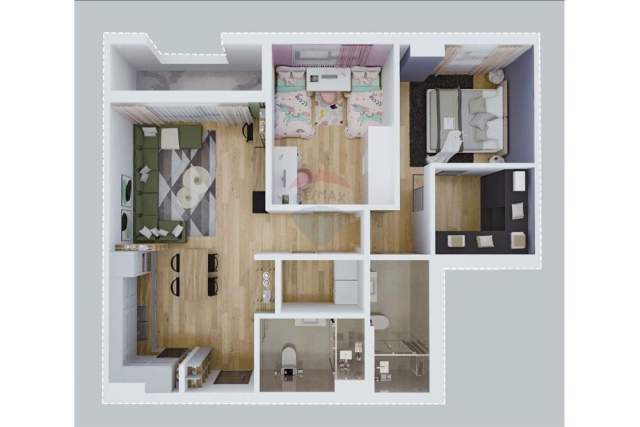 Tirane, shitet apartament 2+1+BLK Kati 6, 96 m² 116.700 Euro (Siri Kodra)