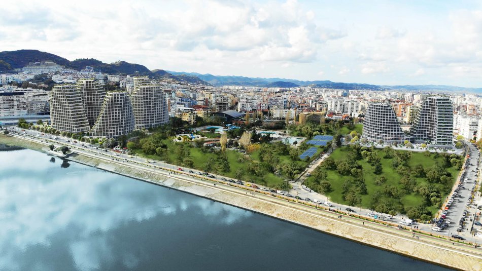 Shitet Apartaent 3+1+2Poste Parkimi ne Lake View Residence