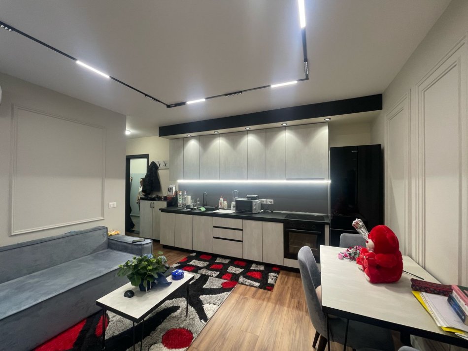 Tirane, shitet apartament 1+1 Kati 9, 65 m² (Komuna e Parisit)