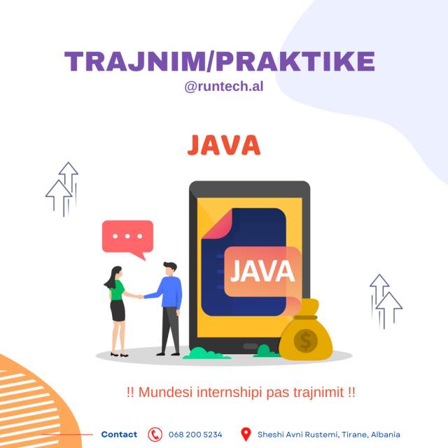 Tirane, ofrojme IT-Programim JAVA TRAJNIME