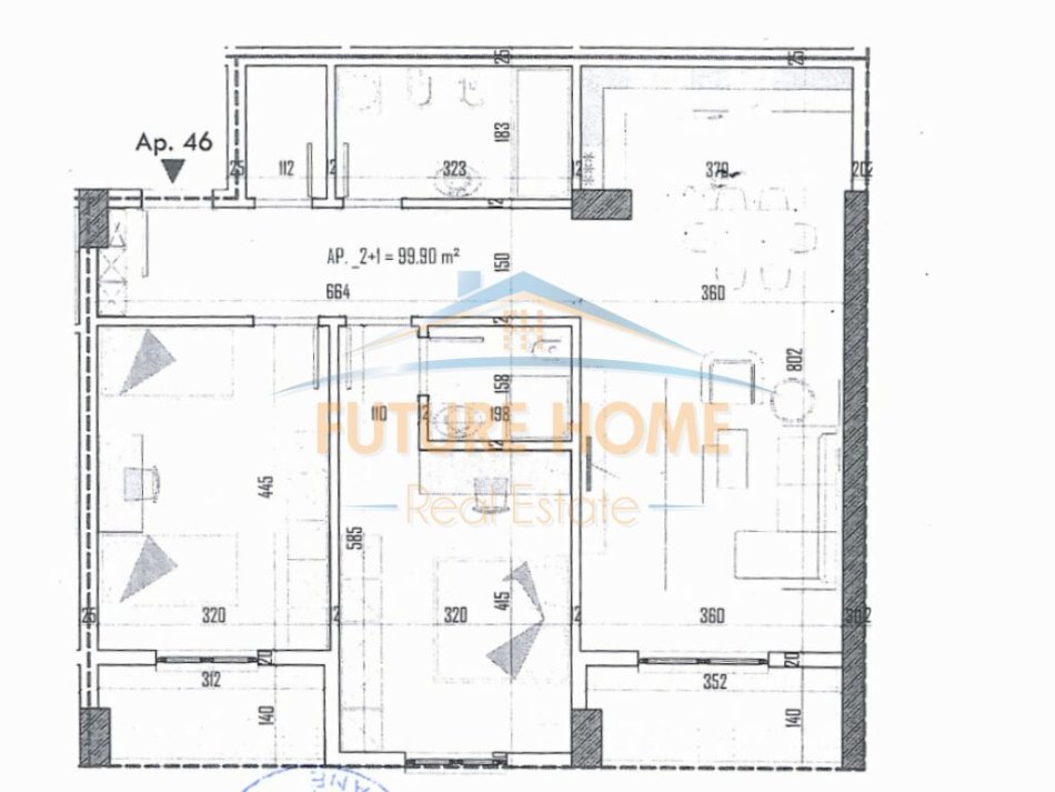 Tirane, shitet apartament 2+1+Ballkon Kati 4, 116 m² 111.500 € (Paskuqan)
