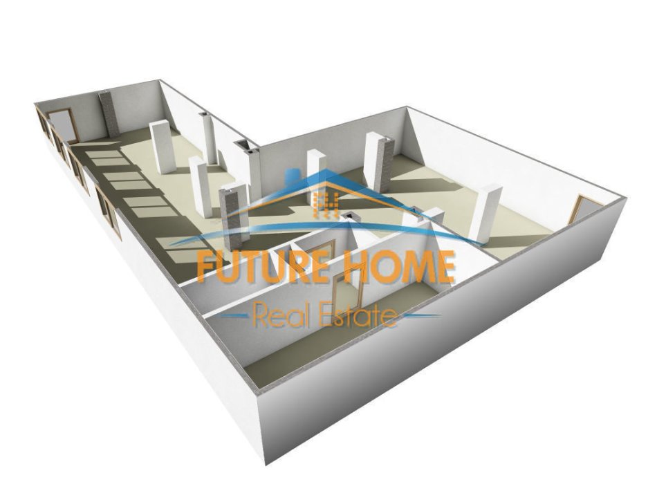 ALF44673 Tirane, jepet me qera ambjent biznesi Kati 1, 180 m² 3.000 € (Bulevardi Bajram Curri)