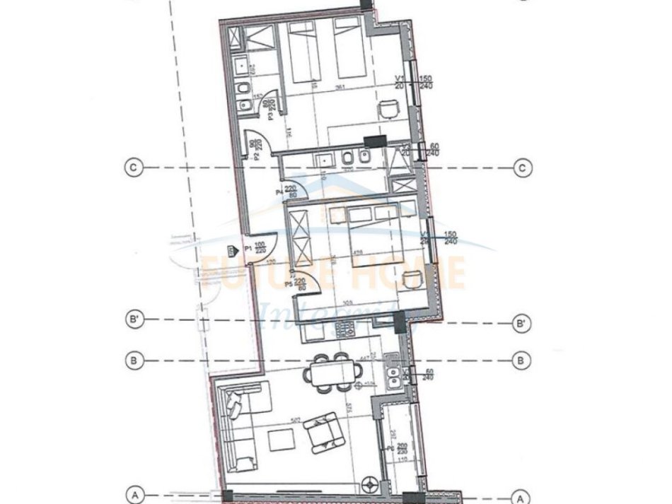 Tirane, shitet apartament 2+1 Kati 2, 116 m² 162.500 € (Rruga Siri Kodra)