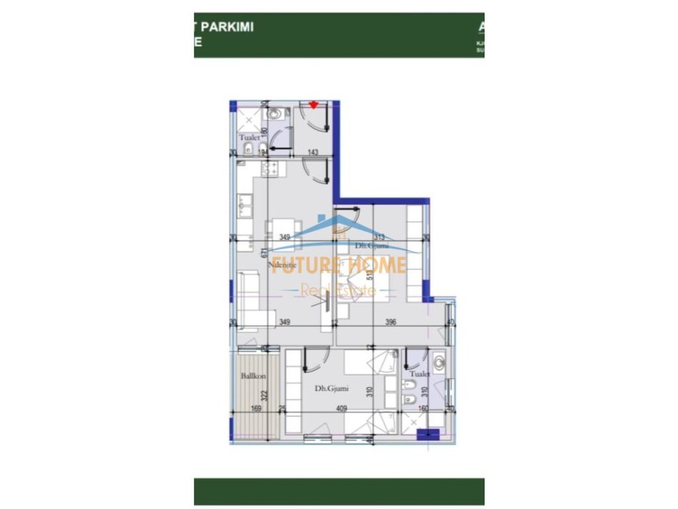 Tirane, shitet apartament 2+1+Aneks+Ballkon Kati 3, 96 m² 111.000 € (Ish Sheshi Shqiponja)