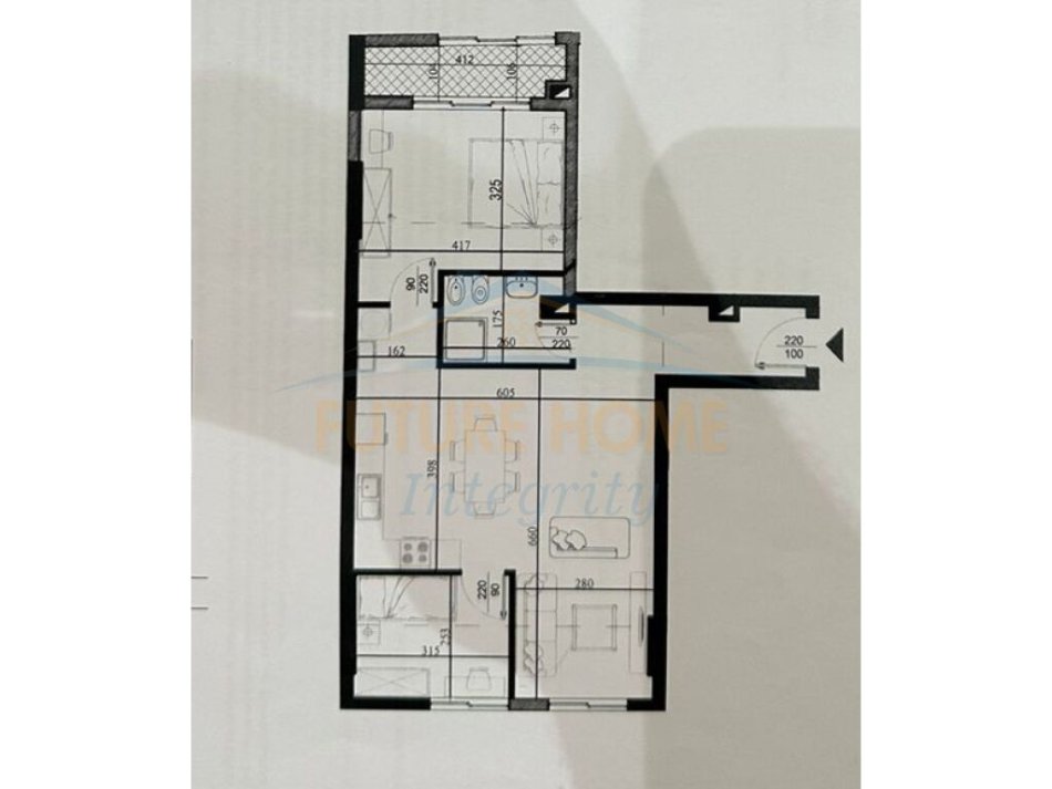 Tirane, shitet apartament 2+1 Kati 3, 97 m² 135.800 € (Unaza e Re)