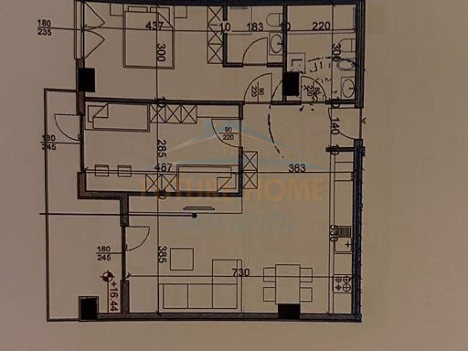 Tirane, shitet apartament 2+1 , (Rruga Dritan Hoxha, Kompleksi Aura)