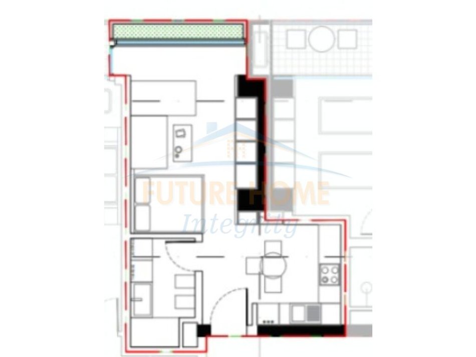 Tirane, shitet Garsoniere Kati 20, 48 m² 92.200 € (Zogut të Zi)