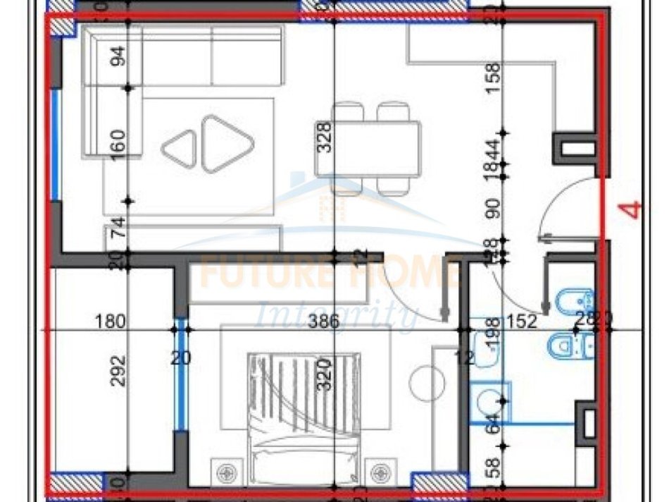 Tirane, shitet apartament 1+1+Ballkon Kati 1, 63 m² 66.200 € (Diamond Hill Paskuqan)