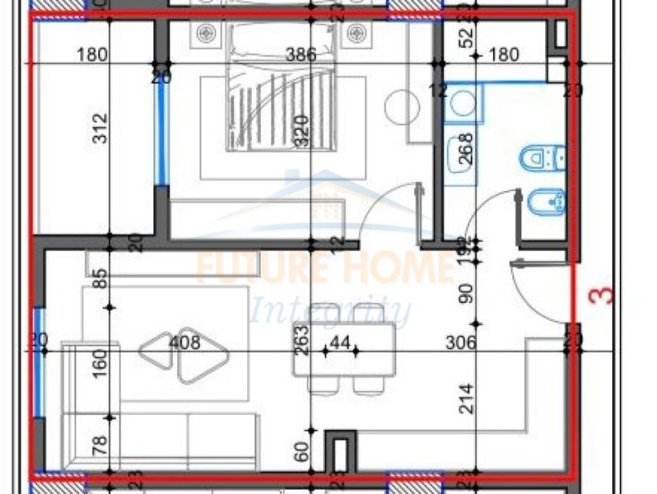 Tirane, shitet apartament 1+1+Ballkon Kati 1, 62 m² 65.700 € (Diamond Hill Paskuqan)