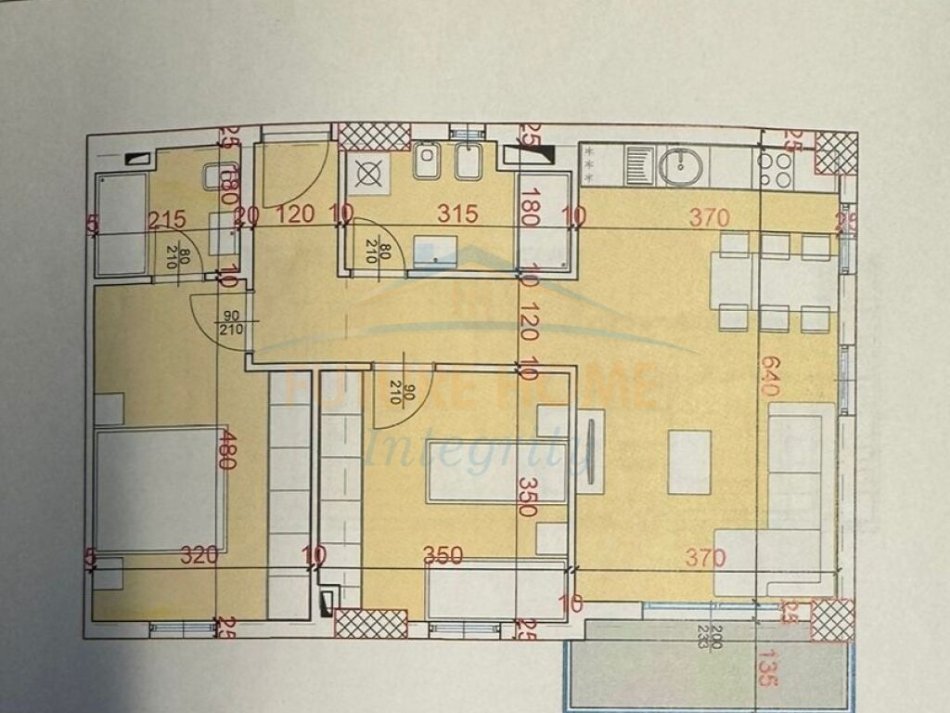Tirane, jepet me qera apartament 2+1 Kati 7, 83 m² 700 € (Rruga Xhanfize Keko)