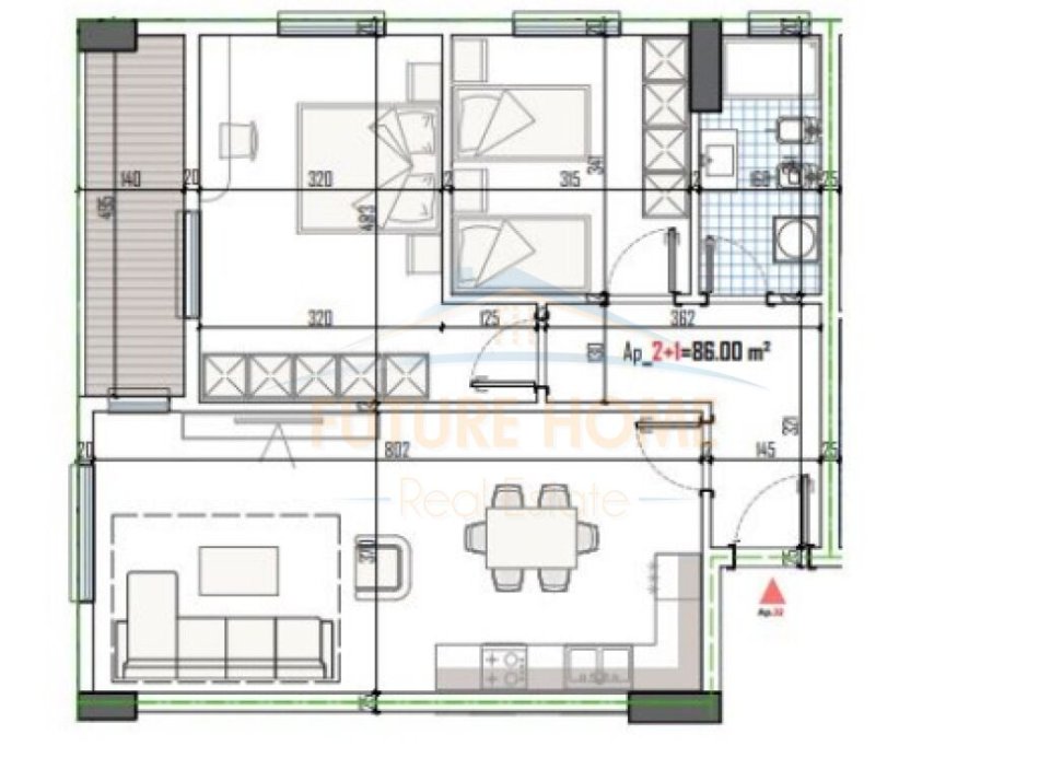 Tirane, shitet apartament 2+1 Kati 3, 99 m² 92.000 € (PASKUQAN)
