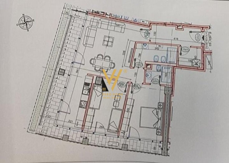 Tirane, shitet apartament 2+1+Ballkon Kati 3, 140 m² 470.000 € (LAKE VIEW)