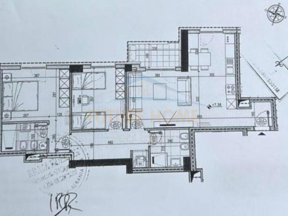 Tirane, shitet apartament 2+1+Ballkon Kati 2, 108 m² 181.400 € (jordan misja)