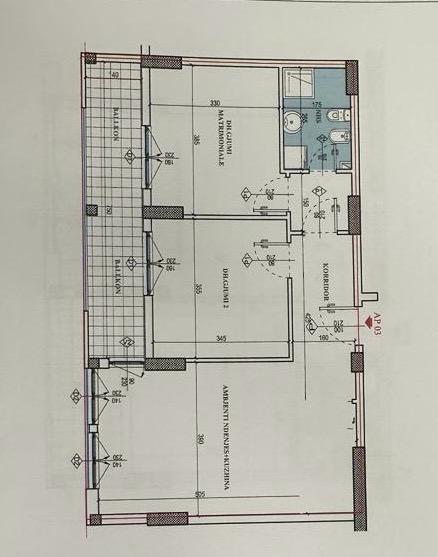 Tirane, jepet me qera zyre Kati 6, 88 m² 500 Euro (Don Bosko)