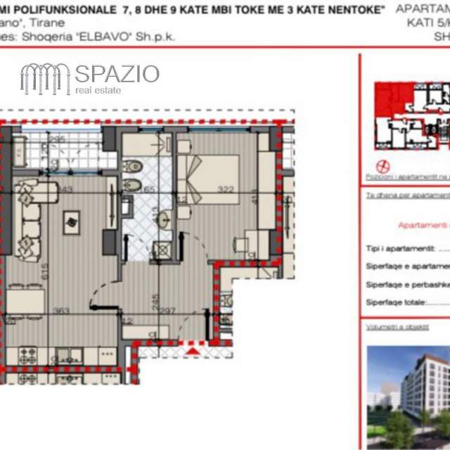 Tirane, shitet apartament 2+1+BLK Kati 6, 116 m² 1.300 Euro/m2 (Bulevardi i Ri)