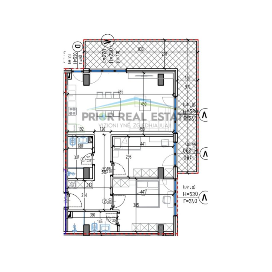 Tirane, shitet apartament 2+1+Ballkon Kati 6, 151 m² 275.000 € (Kodra e Diellit 2)