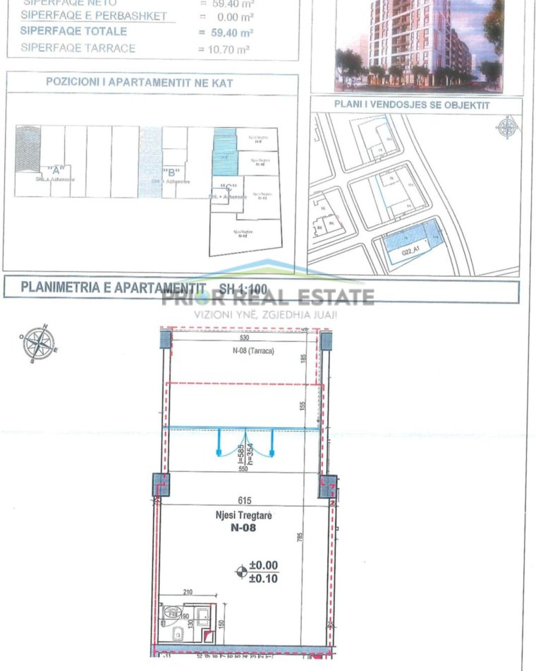 Tirane, shitet ambjent biznesi Kati 0, 60 m² 200.725 € (Bulevardi i Ri)