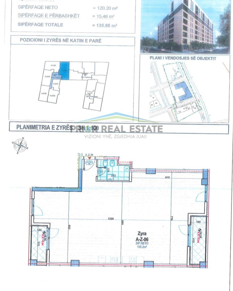 Tirane, shitet zyre Kati 1, 136 m² 203.500 € (Bulevardi i RI)