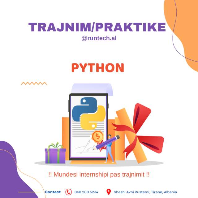 Tirane, ofrojme kurse IT-Programim PYTHON TRAJNIME