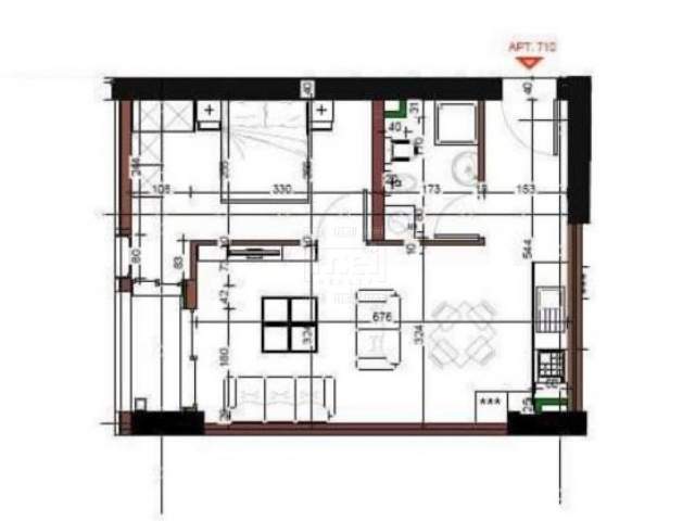Tirane, shes apartament 1+1+BLK 62 m² 59.000 Euro (Misto Mame)