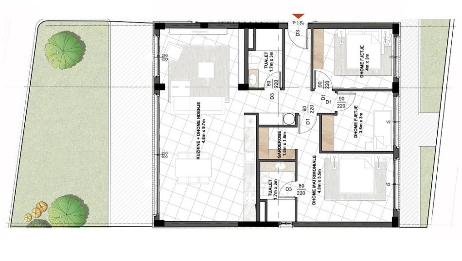 🏡Apartament ne shitje, 3+1 me oborr, pjese e nje kompleksi rezidencial prane TEG-ut‼️