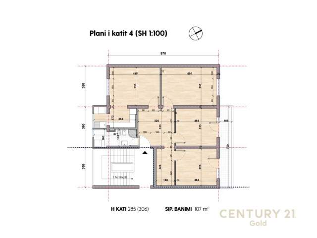 Tirane, shitet apartament 3+1+A+BLK Kati 5, 107 m² 99.000 Euro (Rruga "Sulejman Delvina" Tirana, Albania)