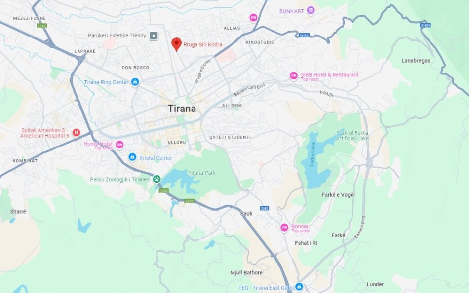Tirane, shitet apartament 1+1 Kati 1, 76 m² 120.000 € (Siri Kodra)
