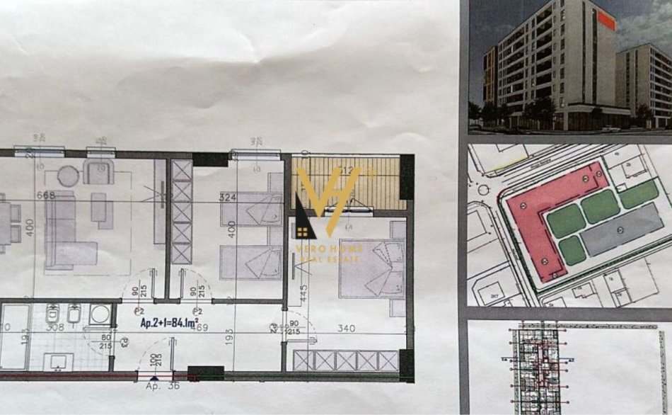 Tirane, shitet apartament 2+1+Ballkon Kati 8, 97 m² 80.000 € (KAMEZ)