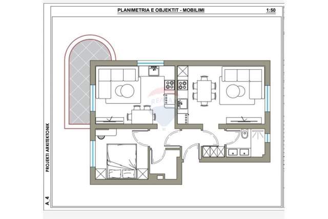 Tirane, shitet apartament 1+1 Kati 5, 55 m² 115.000 Euro (Shkolla e Baletit)