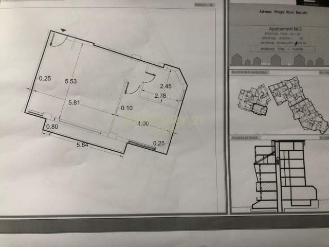 Tirane, shitet apartament 1+1 Kati 1, 74 m² 74.080 Euro (Xhon Belushi)