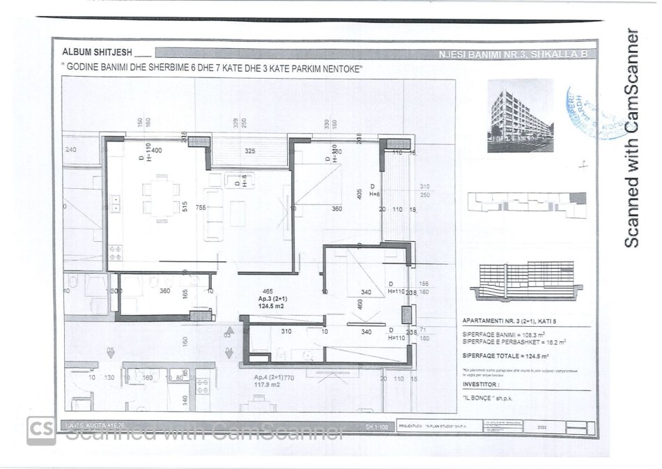 Tirane, shitet apartament 1+1 Kati 9, 65 m² 137.970 € (Bulevardi i Ri)