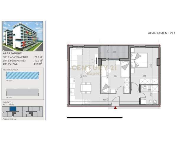Tirane, shesim apartamente te UNIVERS CITY te QTU me cmim 700 Euro/m2