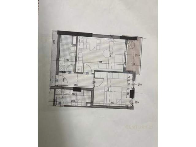 Tirane, shes apartament 1+1 Kati 3, 60 m² 75.000 Euro (fusha e aviacionit)