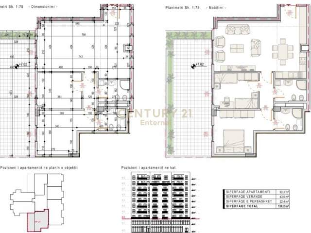 Tirane, jepet me qera zyre Kati 2, 158 m² 850 Euro (Rruga e Kosovareve)