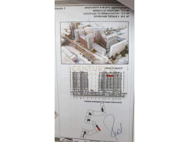 Japim me qira 2+1 te Kompleksi Arlis, 86 m² 400 Euro (Rruga e Dibres)