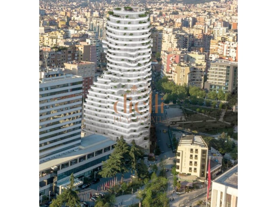 Tirane, shitet apartament 2+1+Ballkon Kati 19, 207 m² (Tirana Rock, Qender)