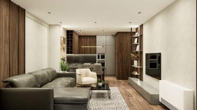 Tirane, jepet me qera apartament 2+1+BLK Kati 11, 1.800 Euro (Ambasador 3,Air Albania)