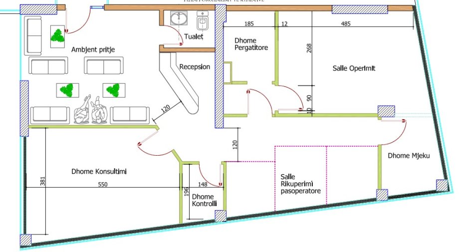 Tirane, shitet ambjent biznesi , Kati 1, 134 m² 330,000 € (Rruga Bardhyl)