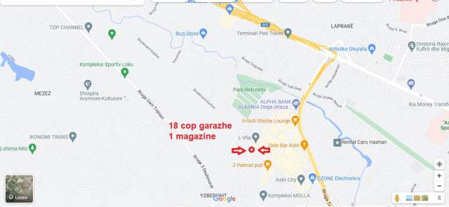Tirane, shes 18 garazhe me qepen Kati -1, 350 m² 189.000 Euro (Astir, Vila L)