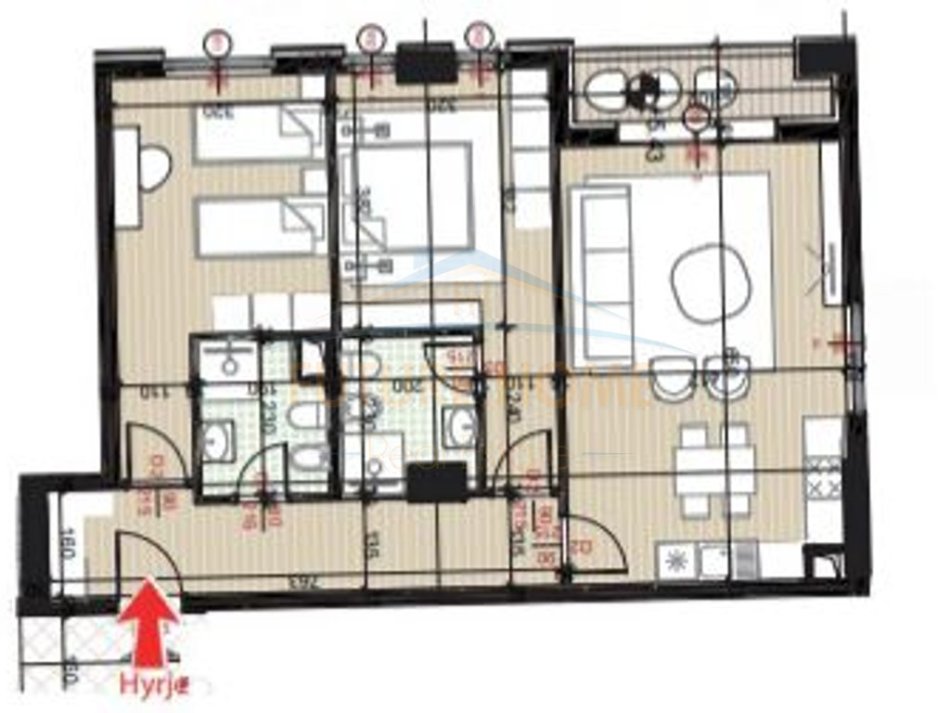 Tirane, shitet apartament 2+1 , 104 m² 13.520.000 € 