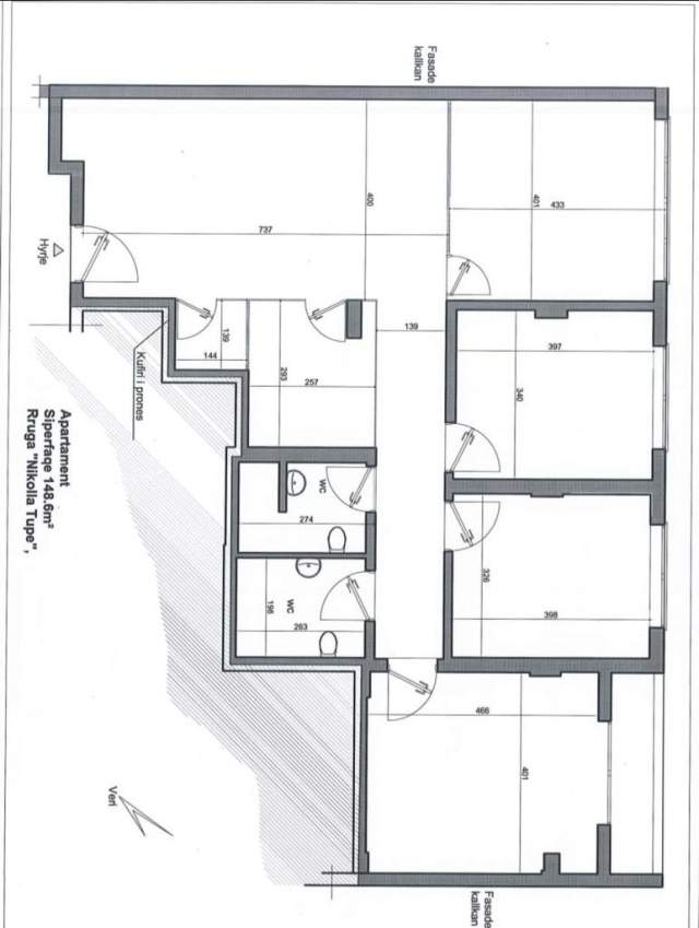 Tirane, shes apartament 3+1+BLK Kati 3, 165 m² 450.000 Euro (Bllok)