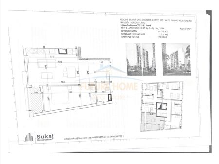Tirane, shitet apartament 1+1 Kati 8, 61 m² 125.000 € (pas Concord Center, Rruga 5 Maji, Tiranë AREA44444)