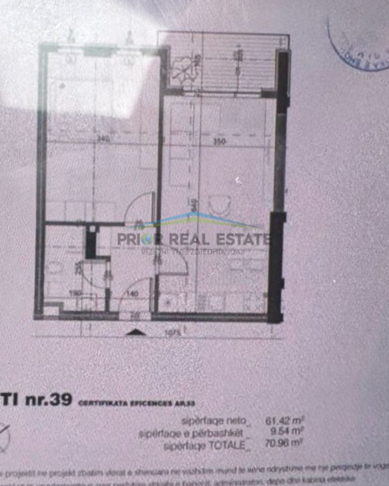 Tirane, shitet apartament 1+1 Kati 5, 71 m² 102.892 € (Fusha e Avicionit)