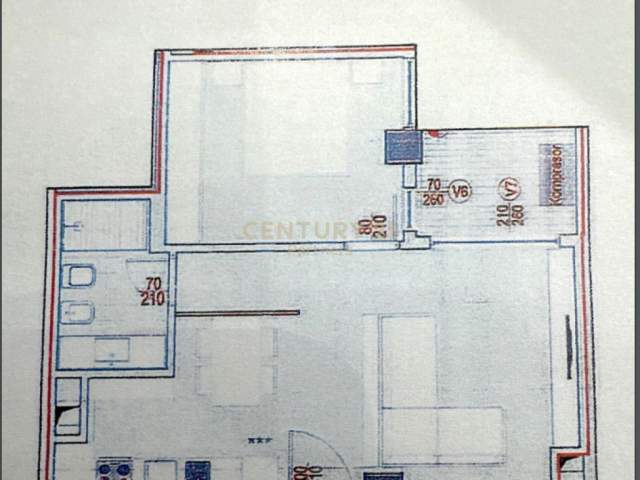 Tirane, shitet apartament 1+1+BLK Kati 5, 66 m² 135.500 Euro (petro korcari)