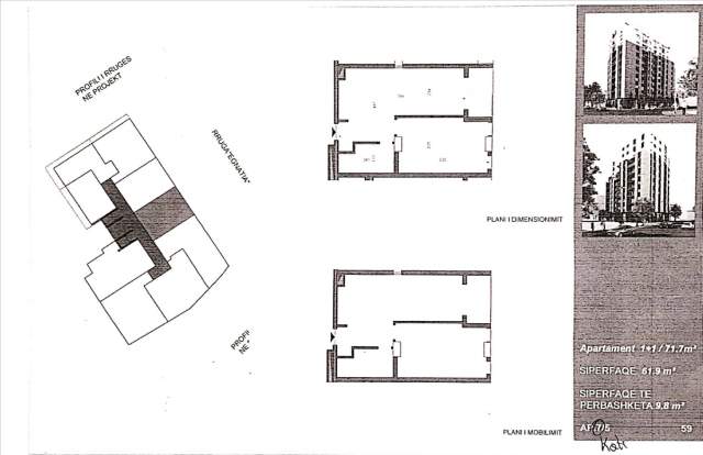 Tirane, shitet apartament Kati 7, 72 m² 84.810 Euro (Don Bosko)
