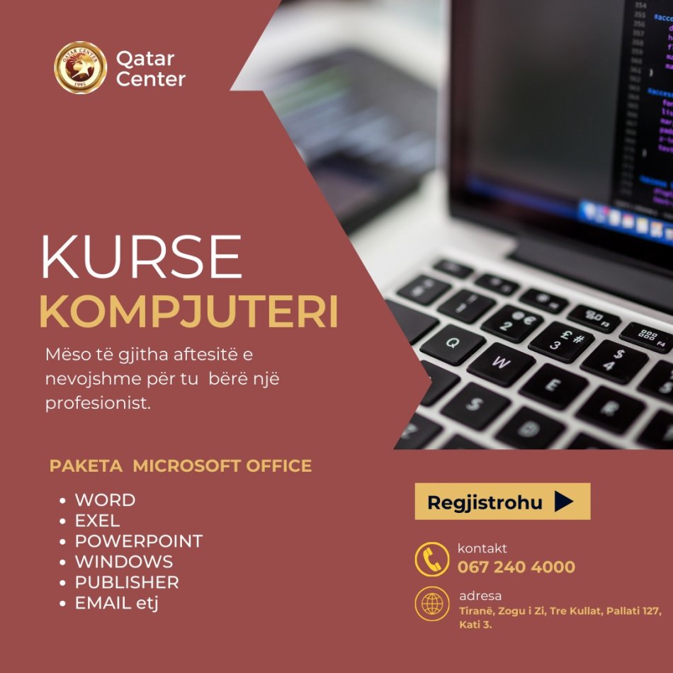 Tirane, kurse kompjuteri IT-Paketa Office Kurs per Paketen Office